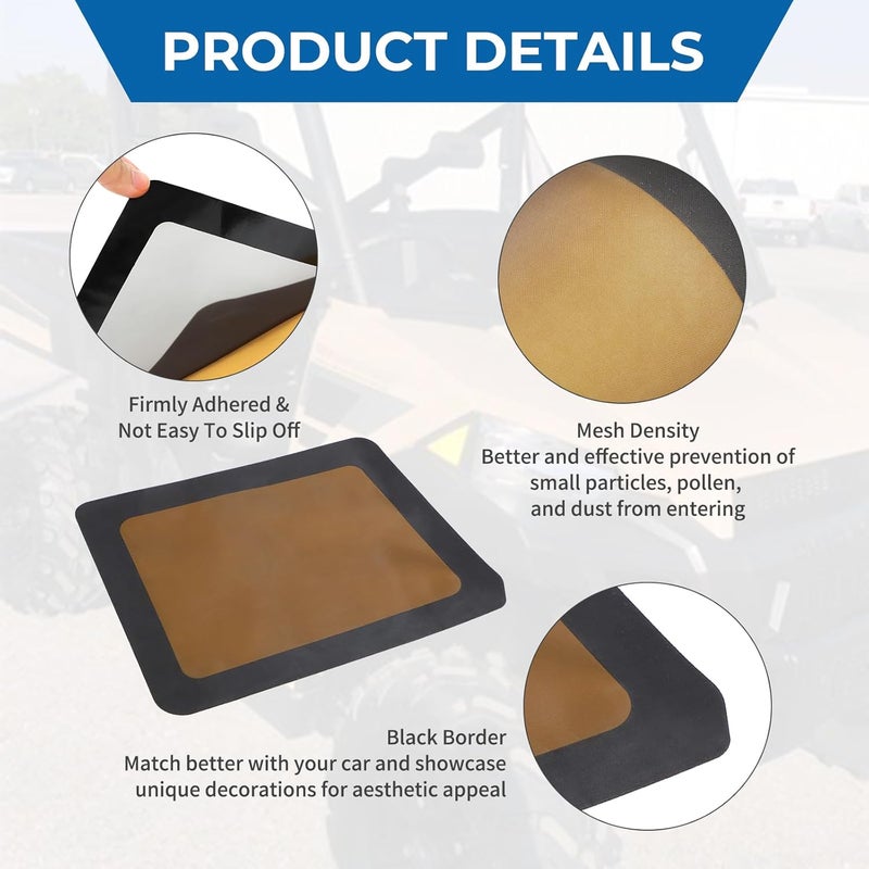 WIKIBB Air Vent Cover for Polaris Ranger 1000 900 Crew XP,2 PCS Air Flow Vent Grille Protection Anti-Blocking Protector Accessories Fit(Right + Left) - Image 4